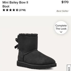 UGG Mini Bailey Bow II boots size 7